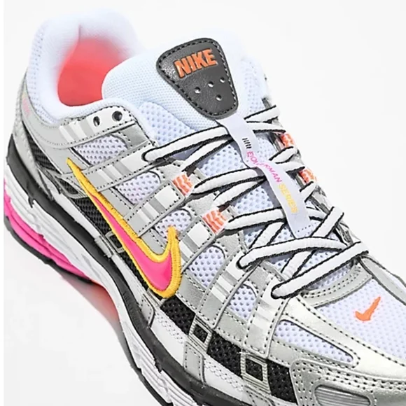 Nike P6000 Women's 8 Silver and Pink Running Shoes - Picture 8 of 9